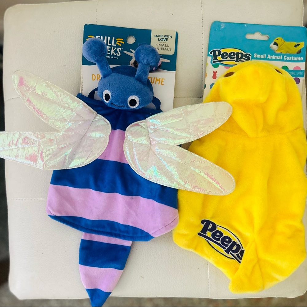 Full Cheeks Small Animal Costumes Dragonfly & Peeps BNWT